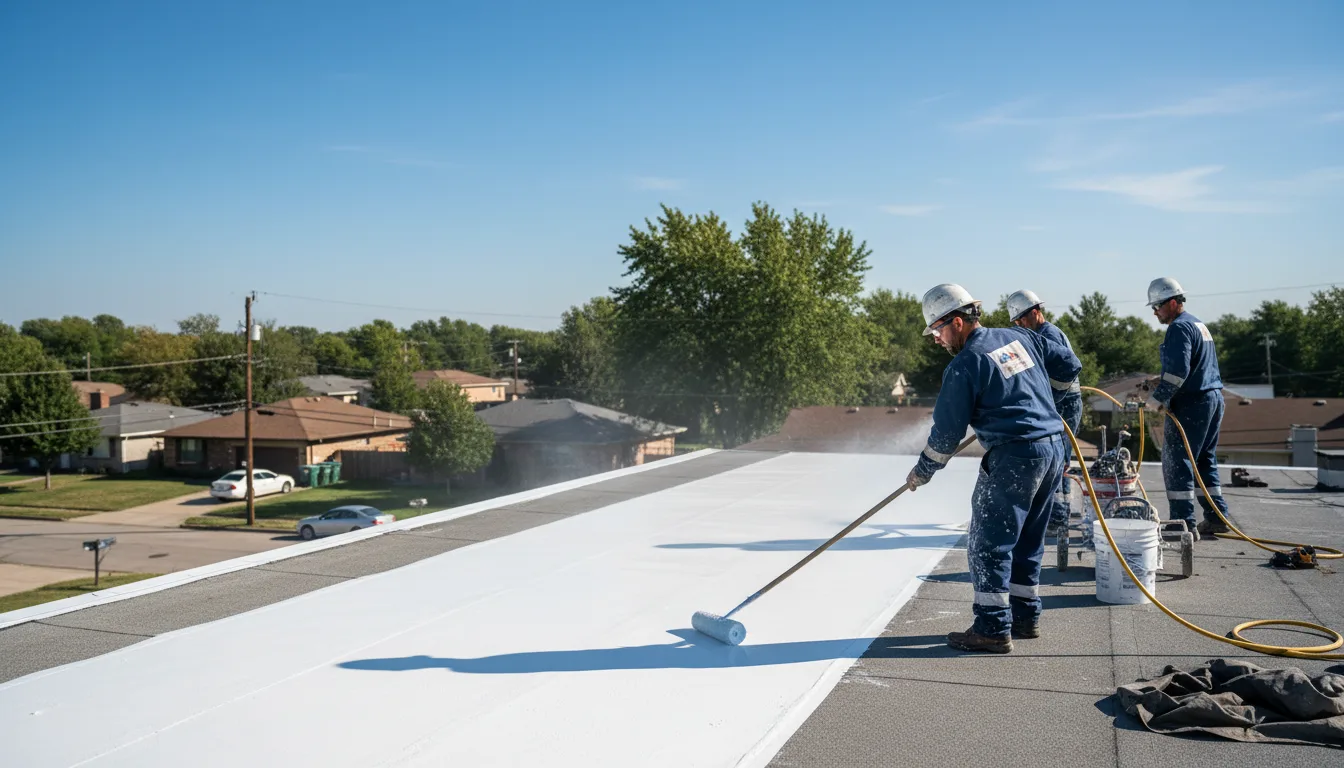 Commercial roof coating in Glasston, ND near me